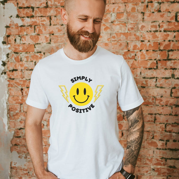 Simply Positive White T-Shirt - Value Essentials
